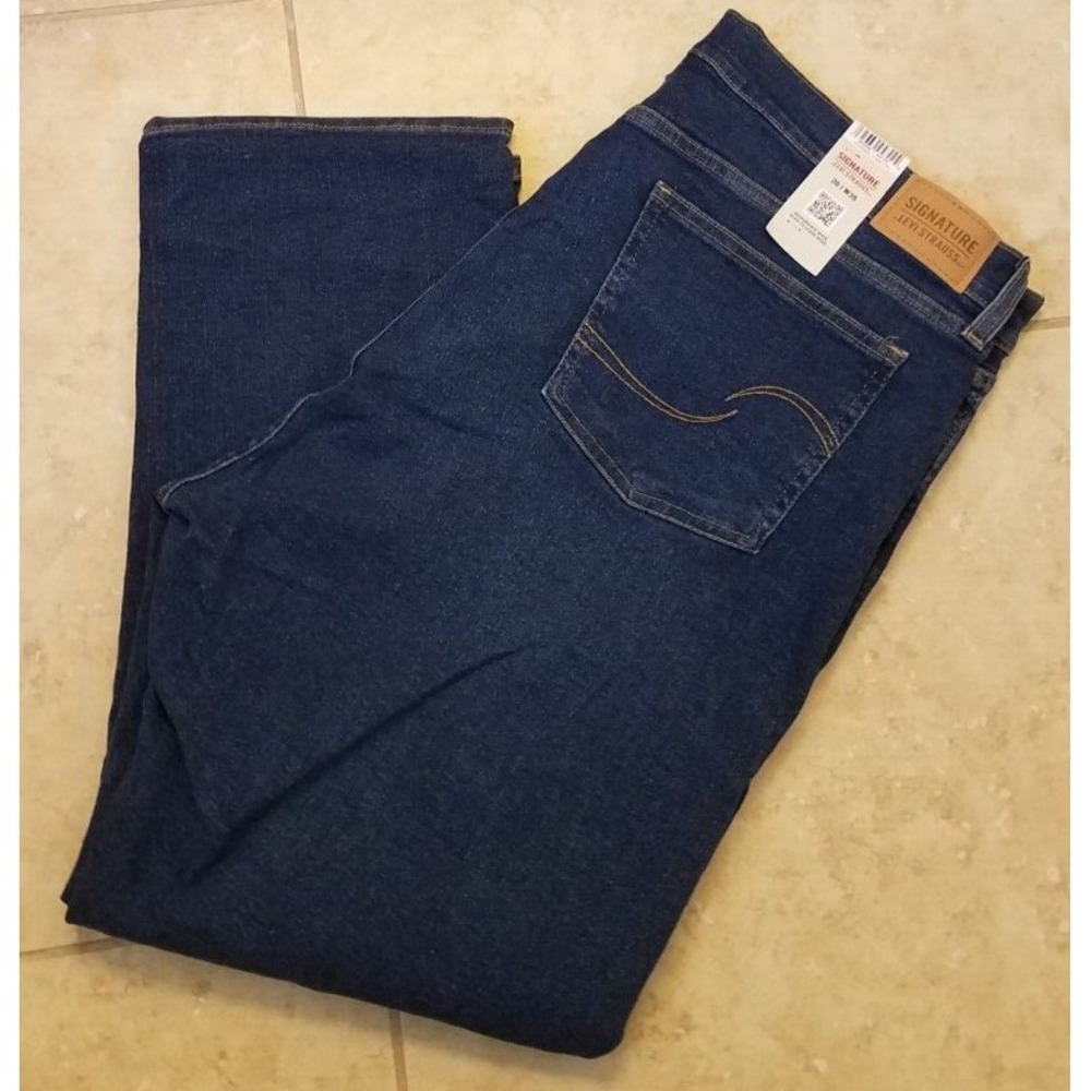 Signature by Levi Strauss Women Heritage HighRise Straight Jeans Pant 20/W35 NEW